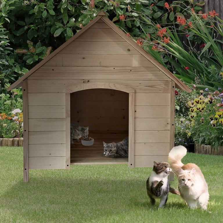 Wood Dog House Critter Sitters