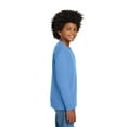 thumbnail image 3 of Gildan Youth Heavy Cotton Long Sleeve T-Shirt, Soft Cotton T Shirt Youth, Carolina Blue, L, 3 of 5