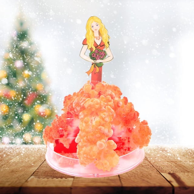 Árbol de navideño CUTICAT DIY Árbol de cristal decoración Princesa Rojo