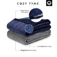 thumbnail image 4 of Cozy Tyme Davu Weighted Blanket - 15 Pound Quilted Cover 48"x 72" Navy, 4 of 10