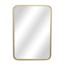 Cheungs 6099GD Nuvelle Rectangular Gold Metal Framed Wall Mirror