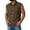 Coffee, variant on Men's Sleeveless Button-Up Shirts with Collar and Chest Pocket for Guys Who Love to Feel Cool from Morning Walks to Evening Beach Parties Navy M
