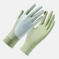 thumbnail image 2 of UV Gloves for Women Full Finger Touchscreen Cooling Ice Silk Gloves Honeycomb Silicone Non Slip Gloves for Driving Cycling Golf Free Size, 2 of 3