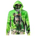 thumbnail image 6 of Tsuyu Asui Jacket Casual Oversized Hoodie Stylish Zipper Hooded Sweatshirt Warm Loose Outerwear S, 6 of 8