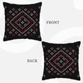 thumbnail image 7 of DouZhe Velvet Decorative Throw Pillow Covers Set of 2, Soft Square Cushion Cover with Invisible Zipper Abstract Texture Design Printing, 18"x18", 7 of 7