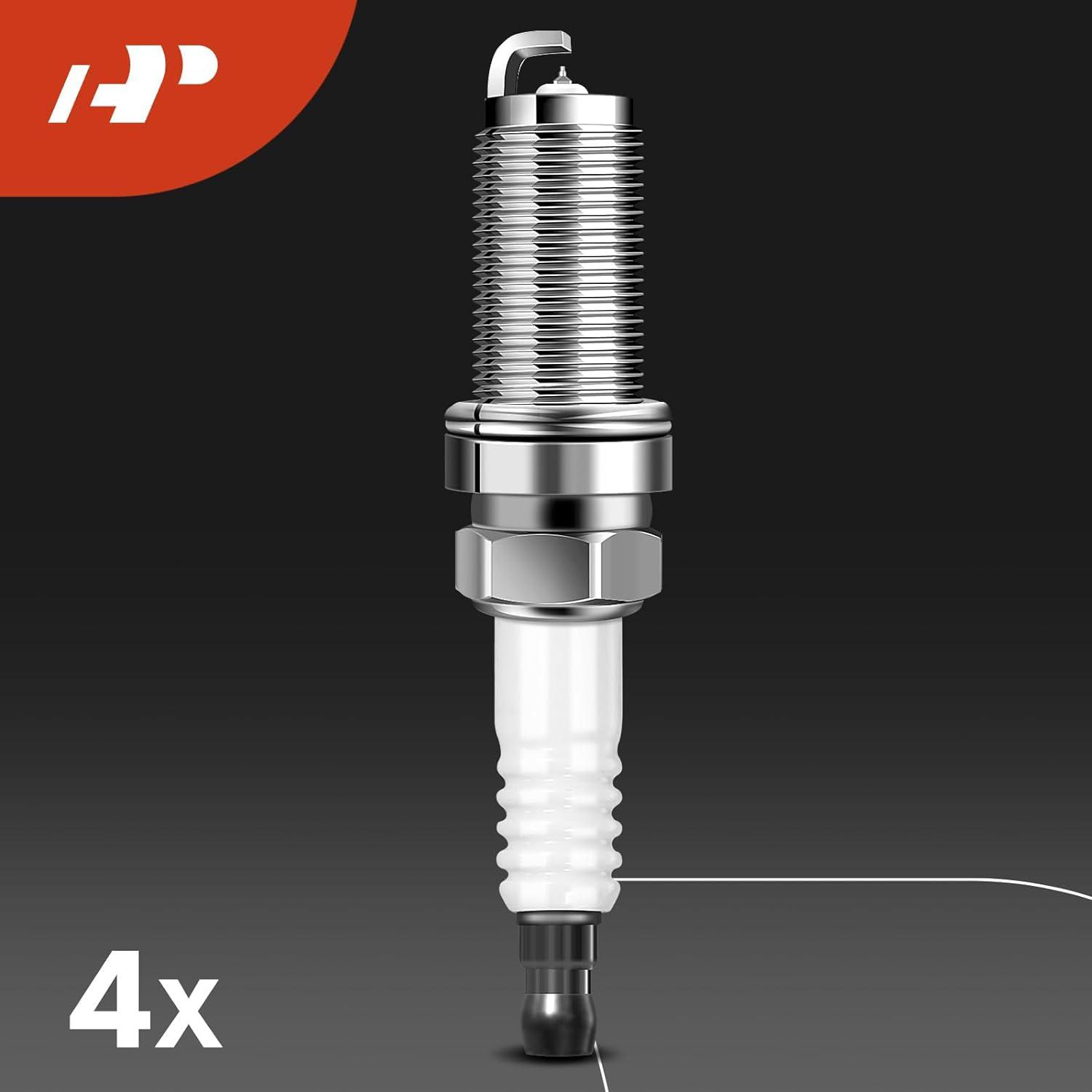 A-Premium Set of 4 Ignition Coil Pack and Iridium Spark Plugs Compatible with Jeep Cherokee 2014-2020 Compass 2018-2020 Renegade 2015-2020 & Chrysler 200 & Ram ProMaster City & Dodge Dart Fiat 500X