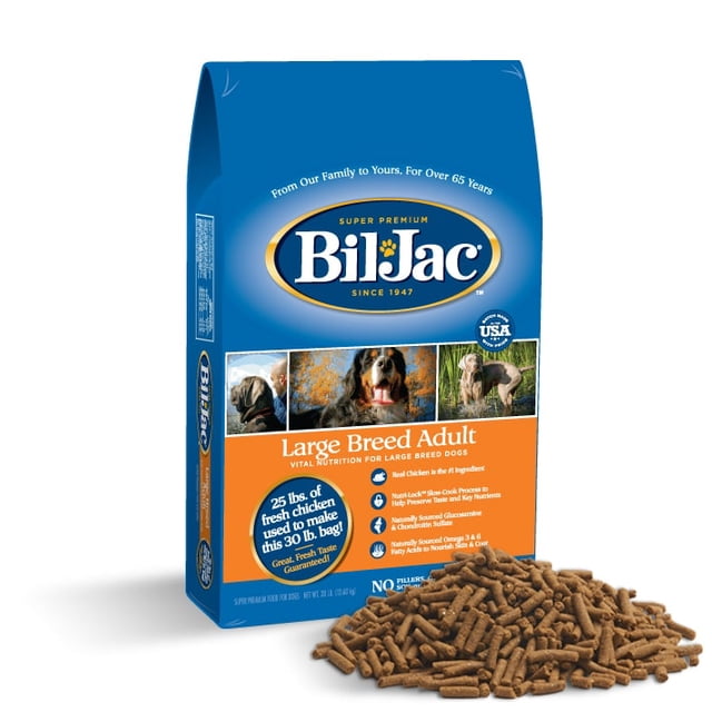 Alimento para perro BIL JAC ADULTO RAZA GRANDE 13.6KG Bil-Jac BJ00903