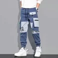 thumbnail image 4 of Pantalones Cargo Apilados Para Hombre Otoño Pantalones Para Hombre Joggers Moda Ajuste Regular Vintage Nailon Suelto Calle Casual Lujo Emo Algodón, 4 of 5