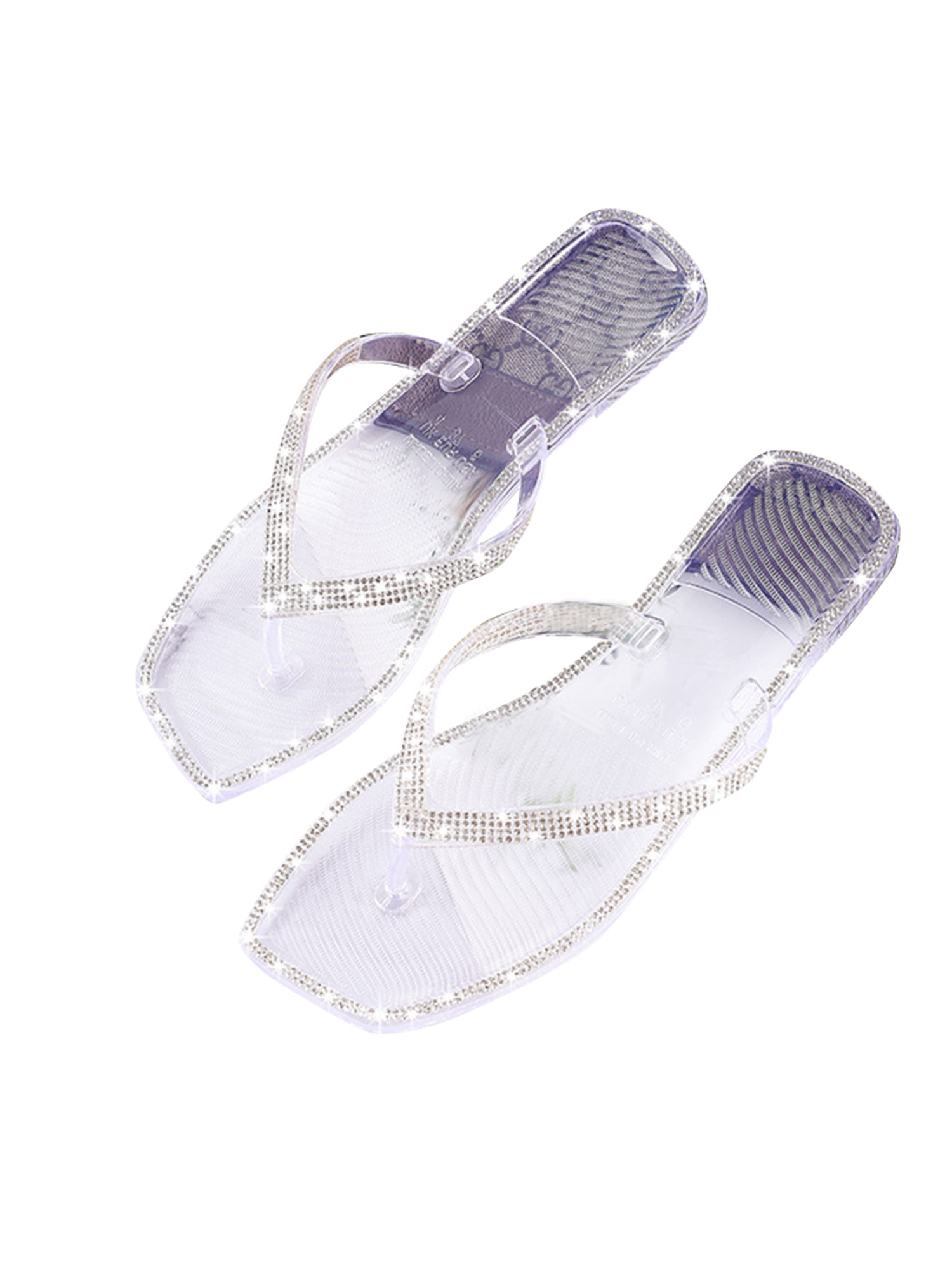 NEW WOMENS LADIES FLIP FLOPS JELLY BOW TOE POST FLAT SUMMER BEACH SANDALS SHOES