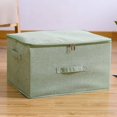 thumbnail image 1 of Caja de almacenamiento con cremallera, caja de almacenamiento plegable para ropa, colcha, caja de almacenamiento de tela lavable, caja de almacenamiento grande para armario, 1 of 4