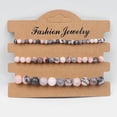 thumbnail image 2 of 3-Piece Colorful Natural Stone Bead Bracelets - Perfect for Women's Jewelry Gifts!, 2 of 5