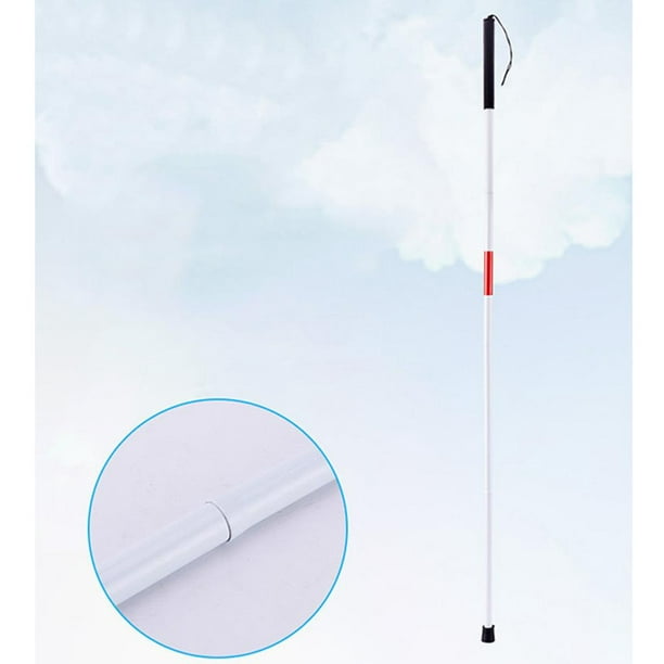 Aluminum Mobility Folding White Cane for Impaired and People with Wrist