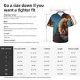 thumbnail image 3 of KLL Men's Hawaiian Shirt Short Sleeve Button Down Beach Shirts-Squirrel Sleeping In Tree, 3 of 5