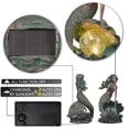 thumbnail image 4 of TERESA'S COLLECTIONS 12" Mermaid Garden Statue with Solar Outdoor Light, Bronze Patina Resin Sculpture, 4 of 7