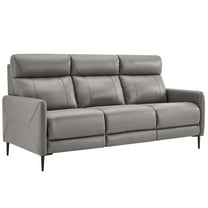 Modway Huxley Leather Sofa, Gray