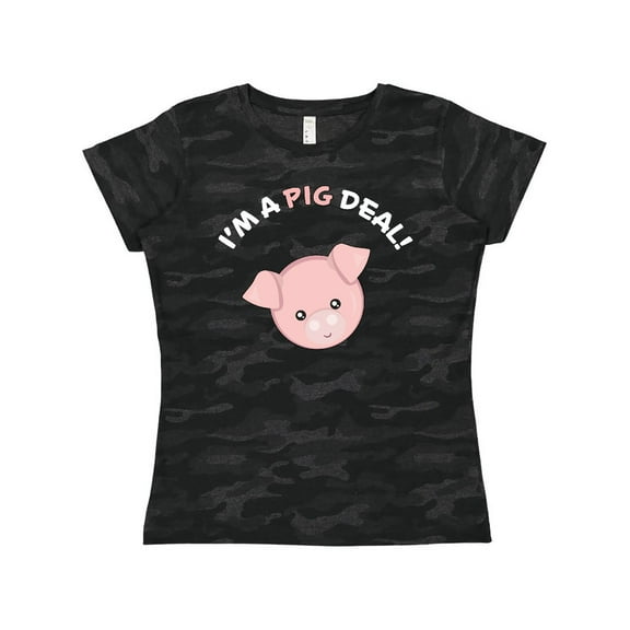 Inktastic I'm a Pig Deal cute pig pun Women's T-Shirt