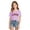 Purple, variant on Little Girls Short Sleeve T-Shirts Crewneck Tops City Alphabet Print Asymmetric Shoulder Top Casual Tees Size 8-9T , White