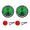 Green, variant on Anti Vibrations Vehicle Dashboard Clocks Metal Finish With Glowing Dials Ideal For Truck SUV Offices Decor 2Pcs