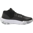 thumbnail image 6 of Under Armour Unisex-Child Pre-School Jet 21 Basketball Shoe Little Kid 4-8 Years 3 Little Kid Black/White, 6 of 8