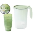 thumbnail image 1 of Dvruxg Insulated Cold Water Pitcher - Hot & Cold Water Dispenser for Refrigerators - Perfect for Chilling and Serving Refreshing Beverages, Storage Kettle with Cold Water Cups, 1 of 5