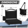 thumbnail image 2 of Efoee Bleacher seat for Sport, Stadium Seats with Back Support and Thick Cushion, Bleacher Chairs with Shoulder Strap and Side Pocket, Stadium Seat for Bleachers, Perfect for Sports Events, 2 of 9