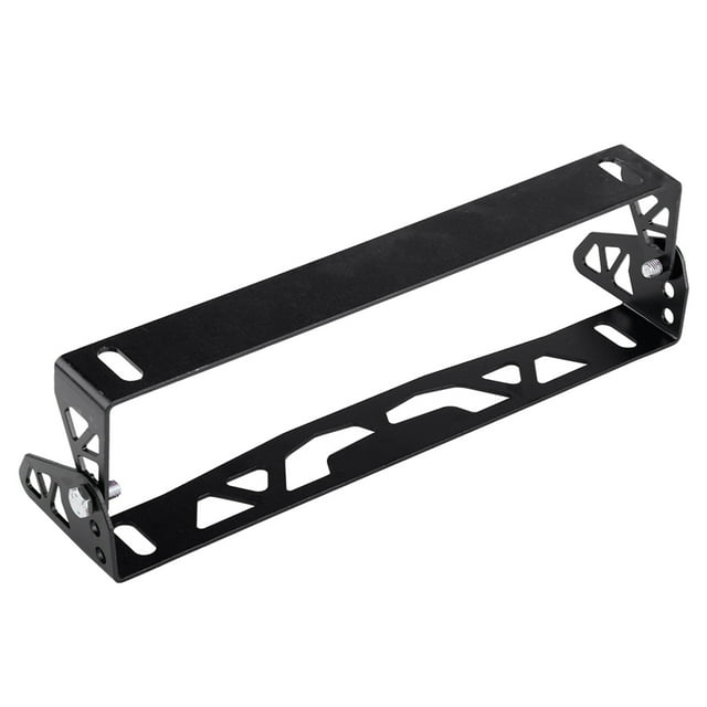 Qiilu QL04179 Wish Cadre de Plaque d'Immatriculation Universel en Alliage d'Aluminium Ajustable Modification Exclusive-Voiture