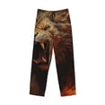 thumbnail image 2 of Fotbe Cool Flame Lion A Men's Pajama Pants,Sleepwear Pants,Pj Bottoms Drawstring And Pockets-Medium, 2 of 7