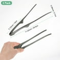 thumbnail image 3 of Uxcell 3 Pcs Pinzas para BBQ Coreanas y Japonesas 11.2" Acero Inoxidable 430 Negro, 3 of 6