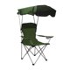 thumbnail image 5 of Silla de camping con dosel, silla plegable resistente con portavasos, práctica silla de playa con reposabrazos para dibujar, hacer senderismo y patio Verde, 5 of 8