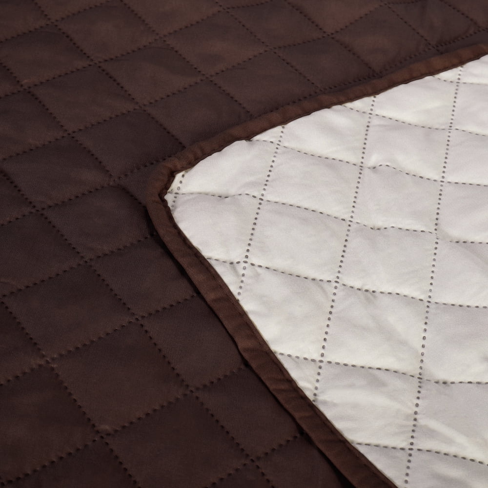 CJC Non-slip Sofa Cover Reversible Quilted Couch Slipcover Waterproof Tear Resistant Furniture Protector for Kids Pets, 3 Sizes & 9 Colors