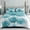 Light blue, variant on 2pcs Twin Floral Comforter Sets Queen Size, Soft Floral Comforter Set White And Blue, EasyCare-Twin/Queen/King Size Bed In A Bag For All Seasons