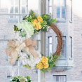 thumbnail image 4 of Guirnalda de ratán de 40cm para colgar en la puerta del hogar, decoración rústica, decoración de Pascua, Compatible con fiestas y festivales Ce, 4 of 5