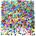 thumbnail image 3 of Multicolor Sparkle Foil Metallic Round Table Confetti Decor Circle Dots Mylar Scatter Wedding Bachelorette Valentines Mothers Day Baby Shower Birthday New Years Party Confetti Decorations, 60g, 3 of 4