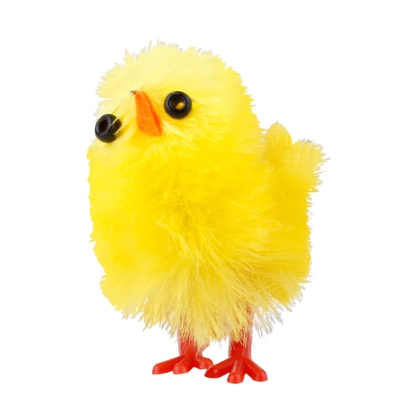 60Pcs Easter Chick Decorations Set, Fluffy Pompom Baby Chicks, Mini Craft Hens for Easter Basket Stuffers, Table Scatter, Holiday Party Favors
