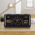thumbnail image 4 of La Crosse Clock Daily Flip Black Tabletop Alarm Clock with Calendar, 636-379B, 4 of 6