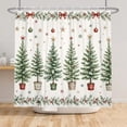 thumbnail image 6 of Tchckioa Christmas Winter Shower Curtain for Bathroom,72x84 Inch Waterproof Hooks Bath Curtain Decor, 6 of 6