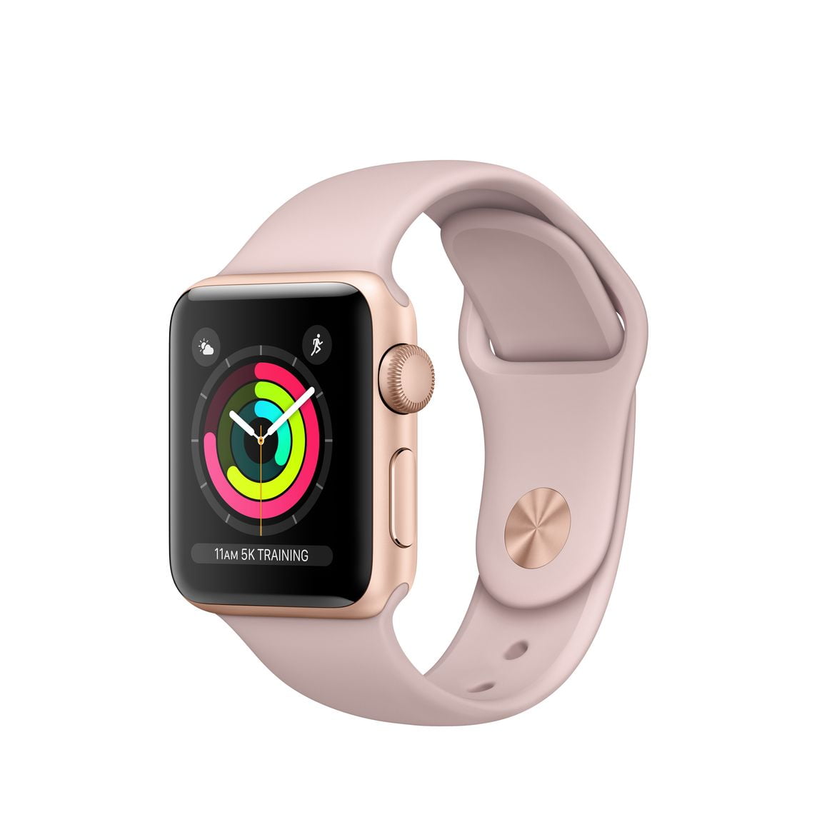 Refurbished Apple Watch Series 3, 38mm -GPS ONLY - Gold (Pink Band) - Fair  Condition - Walmart.com