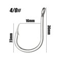 thumbnail image 1 of Mosiee Silver Spinner Spoon Hook Sequins 2Pcs Durable Fishing Hooks (61 Characters), 1 of 9