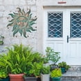 thumbnail image 3 of Large Metal Sun Wall Art Decor - 26 Inches Rustic Retro Sun Wall Sculpture Statues Wall Hanging Decoration for Indoor Outdoor, Garden, Home, Farmhouse, Fence Balcony Patio and Bedroom, 3 of 11