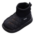 thumbnail image 2 of Viluyesy Girls Ankle Boots Fleece Lined Winter Warm Comfortable Shoes Kids Snow Boots Black Size 6.5 Toddler, 2 of 6