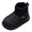 Black, variant on Kids Quilted Winter Snow Boots, Knitted Sock Cuff Waterproof Ankle Booties, Slip On Lightweight Warm Non-Slip Shoes Black 21