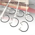 thumbnail image 4 of 6 Pack Guitar Patch Cable Right Angled Plugs Slim Right Angle Guitar Patch Cable Kit Electric Bass Keyboards Effects, 4 of 7