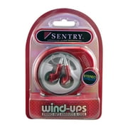 Sentry Wind-Ups Earbuds with Case, Red