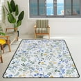 thumbnail image 3 of SKYSONIC Area Rug Meadow Small Flowers Leaves Nursery Rug Floor Mat Kids Playing Mat for Living Room Bedroom, 72x48 in, 3 of 6