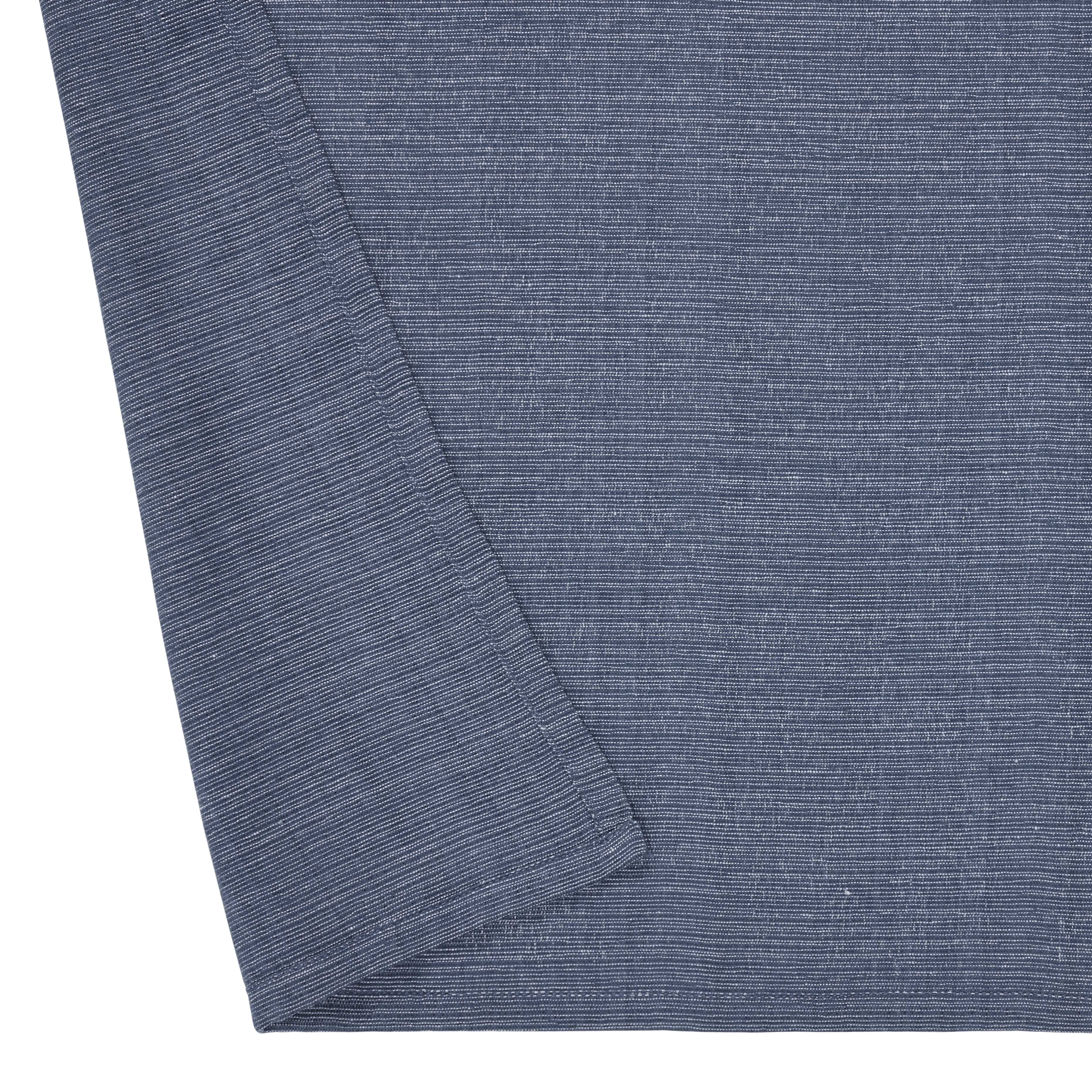 Mainstays Blue Chambray Fabric Shower Curtain, 72 in x 72 in