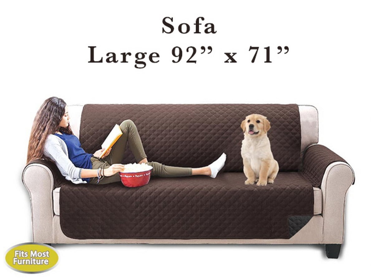 Pet Furniture Cover Large 92" x 71" Brown/Black Reversible