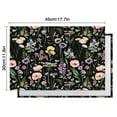 thumbnail image 5 of Pioneer Flower Floral Print Pattern Summer Placemats Table Placemats Set Of 6-Linen Kitchen Washable Placemats Table Mats 12x18 Inch Non-Slip Heat Resistant, 5 of 5