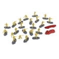 thumbnail image 4 of BELOVING 18 Pieces Soldier Figure Models 1:35 Mini Figures for Games Hobby Sand Table Yellow, 4 of 10