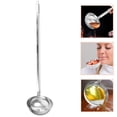 thumbnail image 4 of Cuchara de sopa para el hogar Cuchara de metal para servir salsa Cuchara grande de acero inoxidable Suministro, 4 of 8