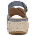 thumbnail image 6 of Dr. Scholl's Womens Ember Espadrille Sandal Oxide Blue Microfiber 8 M, 6 of 9